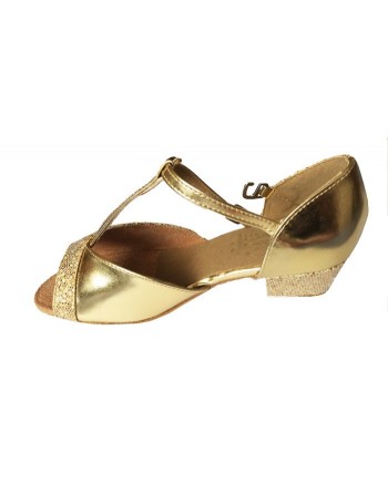 Taneční boty Stacey/C zlaté holografické