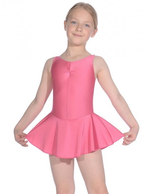 Dětský baletní trikot bez rukávů se sukýnkou